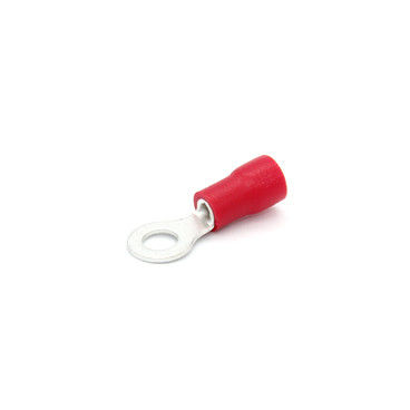 8-50mm2 Insulated Single Barrel Crimped Connectors Ring Type Insulated Cable Lugs